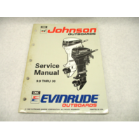508282 OMC Johnson Evinrude Outboard Service Manual "ET" 9.9-30 HP 1993
