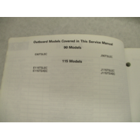 520209 1998 OMC Evinrude Johnson Outboard Service Repair Manual EC 90 115 HP SPL