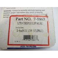 Marpac Replacement Bearing Seals - 1.719 Triple Lip Seal 1-3/4” For 1-3/8”
