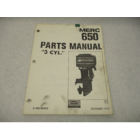 90-74972 1975-76 Parts Catalog Manual for Mercury Merc 650 65 HP 3-CYL Outboards