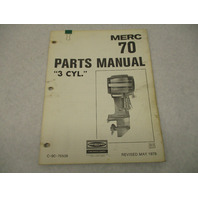 90-75508 1978 Parts Catalog Manual for Mercury Merc 700 70 HP 3-CYL  Outboards