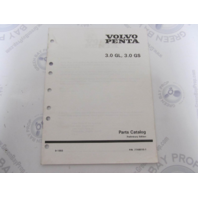 7748010-1 Volvo Penta Stern Drive Parts Catalog 3.0 GL GS Prelim Edition