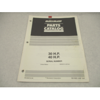 1994 Quicksilver Outboard Parts Catalog for 30-40 HP Mercury Mariner