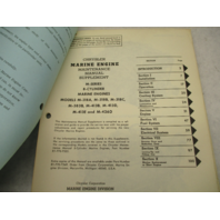 Service Maintenance Manual Supplement for Chrysler V-8 Marine M-Series Model