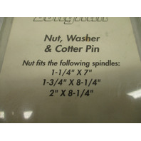 81169 Tie Down Trailer Axle Spindle Nut Washer Cotter Pin Kit