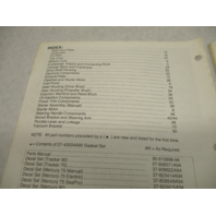 1994 Quicksilver Outboard Parts Catalog for 65 JET 75/90 HP 3-CYL Mercury Mariner