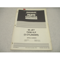 1994 Quicksilver Outboard Parts Catalog for 65 JET 75/90 HP 3-CYL Mercury Mariner
