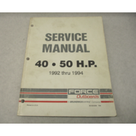 90-823265 794 Outboard Service Repair Manual for Force 1992-1994 40-50 HP