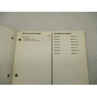 90-823871 792 Mercury Force Outboard Technicians Handbook Manual 1993 Models