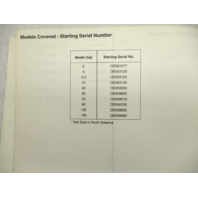90-823871 792 Mercury Force Outboard Technicians Handbook Manual 1993 Models