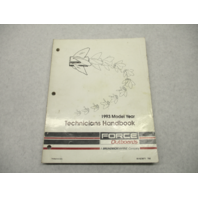 90-823871 792 Mercury Force Outboard Technicians Handbook Manual 1993 Models