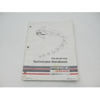 90-823871950 694 Mercury Force Outboard Technicians Handbook Manual 1995