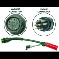 84-896539T01 Quicksilver 8 PIn to 14 PIn 1' Wire Harness Adapter for Mercury Mercruiser