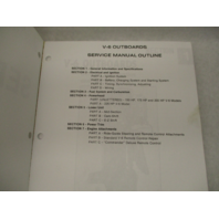 90-86133-3 Outboard Service Repair Manual Mercury Mariner 150-225 V6 1976-79