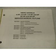 90-86136-1 393 Mercury Outboard Service Repair Manual 4-40 HP