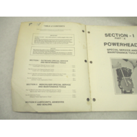90-86141-2 Quicksilver Service & Maintenance Tools Manual for Mercury Mercruiser
