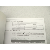 2006 Mercury Mercruiser #30 Service Manual 496cid/8.1L Gasoline Section 1