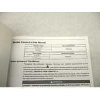 Mercury Mercruiser #30 Service Repair Manual 496cid/8.1L Gasoline Sections 6-9
