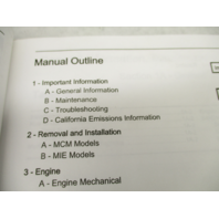 2009 Mercury Mercruiser #31 Service Manual 5.0-6.2L Gasoline Engines Section 1 & 2