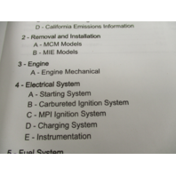 2009 Mercury Mercruiser #31 Service Manual 5.0-6.2L Gasoline Engines Section 3 & 4