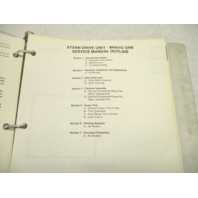 90-17431 1087 Mercruiser #11 Bravo One Stern Drive Unit Service Manual 1987-88