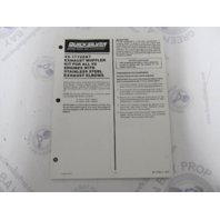 90-17786-3 Quicksilver V8 Exhaust Muffler 42-17705A7 Installation Instructions 1990