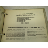 90-43183 483 Mercury Outboard Service Repair Manual for 3.5, 3.6 HP