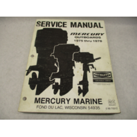 90-75512 1978 Service Repair Manual for Mercury Outboards 1975-1978