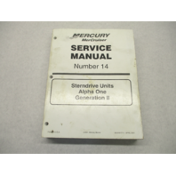 90-818177-3 2001 MerCruiser Service Manual 14 Sterndrive Units Alpha 1 Gen II