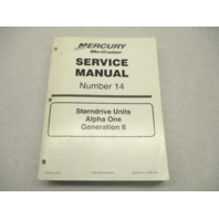 90-818177-3 MerCruiser Service Manual 14 Sterndrive Units Alpha 1 Gen II 1991-01