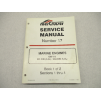 823225-1 1096 MerCruiser Service Manual #17 GM V-8 5.0L 5.7L Marine Engines Book 1