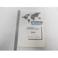 90-824600950 594 Mercury Outboard Operation & Maintenance Manual 30 & 40HP 1994
