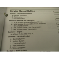 90-861326-1 MerCruiser Service Repair Manual 23 GM V-8 Marine Engines Book 1