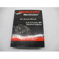 90-864260001 Mercury Mercruiser Gasoline Engines #31 Service Manual 5.0-6.2L MPI