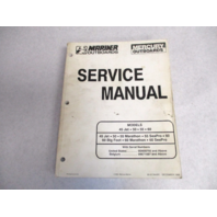817643R1 1996 Mercury Mariner Outboard Service Repair Manual 50-60 HP 45 Jet