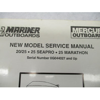 826883 194 Mercury Mariner Outboard Service Repair Manual 20-25 HP Seapro Marathon