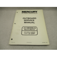 849240 1996 Mercury Mariner Outboard Service Repair Manual 2.5 Hi-Performance