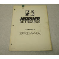 90-96963 584 Outboard Service Repair Manual for Mariner 4-5 HP