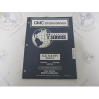 988212 OMC Cobra Stern Drive 5.0 & 5.8 EFI Parts Catalog 1996 Final Edition