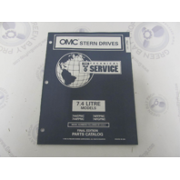 988214 OMC Cobra Stern Drive 7.4L Tech Service Parts Catalog 1996 Final Edition