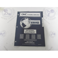 988216 OMC Cobra Stern Drive Optional Equipment Tech Service Parts Catalog 1996