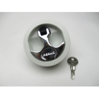 ALC-2-DP TH Marine Anchor White Chrome Handle Lid Lock Latch, Locking