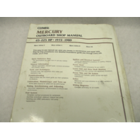 1972-1989 Clymer Mercury Outboard Shop Service Manual 45-225 HP