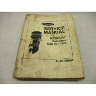 C-90-68647 Vintage Service Repair Manual for Mercury Outboards 1966-1974