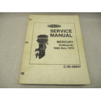 C-90-68647 Vintage Service Repair Manual for Mercury Outboards 1966 thru 1974