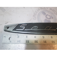 Set of Sea Ray Boat Emblems Logo Black Plastic 13 in Long