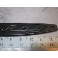 Set of Sea Ray Boat Emblems Logo Black Plastic 13 in Long
