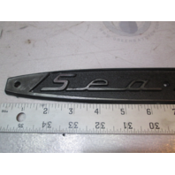Set of Sea Ray Boat Emblems Logo Black Plastic 13 in Long