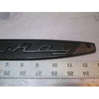 Set of Sea Ray Boat Emblems Logo Black Plastic 13 in Long