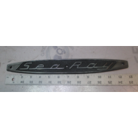 Set of Sea Ray Boat Emblems Logo Black Plastic 13 in Long